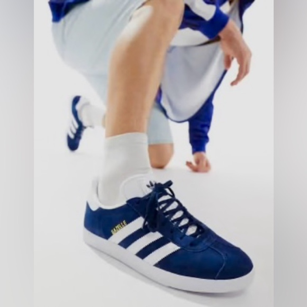Adidas Gazelle Navy and White Classic Sneakers
